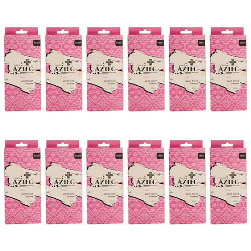 12x 6pc Wild Scents Aztec Aromas Plant Based Incense - Lotus