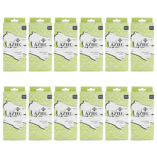 12x 6pc Wild Scents Aztec Aromas Plant Based Incense - Sweetgrass
