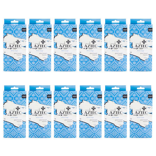 12x 6pc Wild Scents Aztec Aromas Plant Based Incense - White Sage