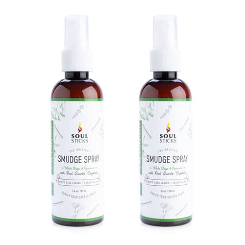 2PK Wild Scents Smudge Sprays White Sage & Peppermint Scent Fragrance 100ml