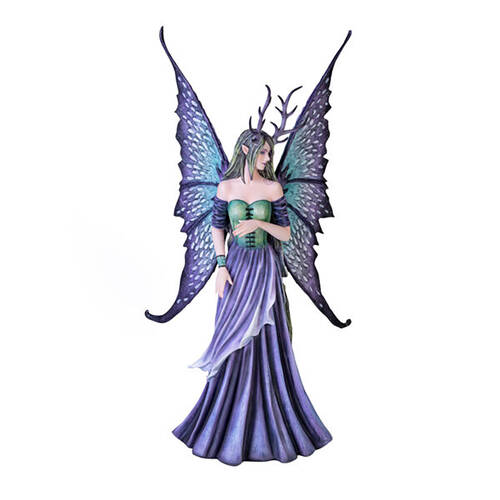 Mystical Worlds Fairy Raven Secrets Figurine by Amy Brown 29x51cm - Purple