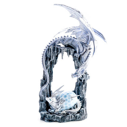 Mystical Worlds Chandelier Dragon Cave Home Decor Figurine White