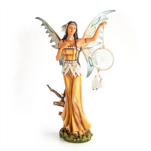 Mystical Worlds Fairy Figurine/Statue w/ Dreamcatcher 26x41cm