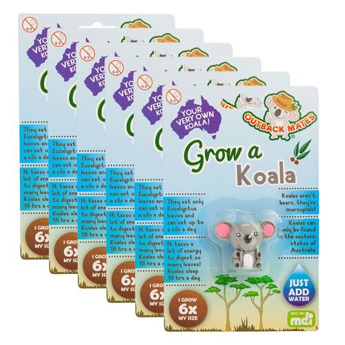 6PK Outback Mates Grow a Koala Kids Activity Fun Play Educational Toy 