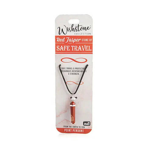 Wishstone Red Jasper Point Pendant Necklace Women's Jewellery 1x18x1cm