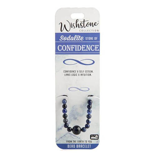 Wishstone Sodalite Bead Bracelet Bangle Charm Women's Accessories Blue