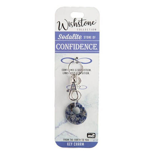 Wishstone Sodalite Key Charm Keychain Women's Bag Accessories Blue