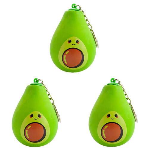 3PK MDI Stress Relief Keychain Avocado Sensory Fidget Squeeze Toy Kids/Children