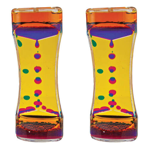 2PK MDI Colour Motion Liquid Oil Timer Tabletop Home Decor