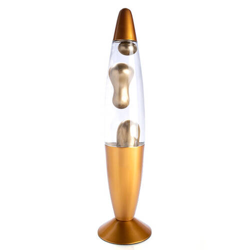 MDI Metallic Motion Lava Lamp Decorative Light 10x41cm - Gold