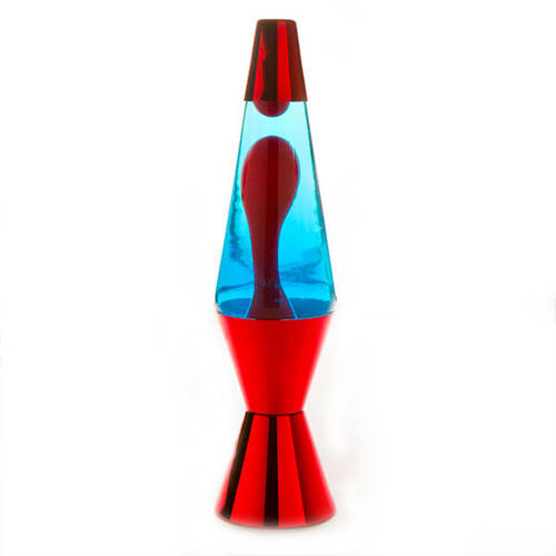 MDI Metallic Motion Lava Lamp Decorative Light 9.2x36cm - Red/Blue