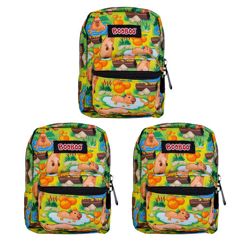 3PK MDI BooBoo Capybara Backpack Minis Capybara 11x15cm 3y+