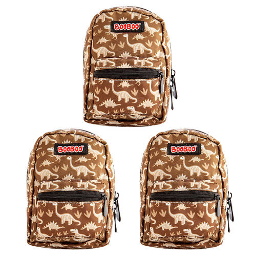 3PK MDI BooBoo Backpack Minis Dinosaur Fossil 11x15cm 3y+