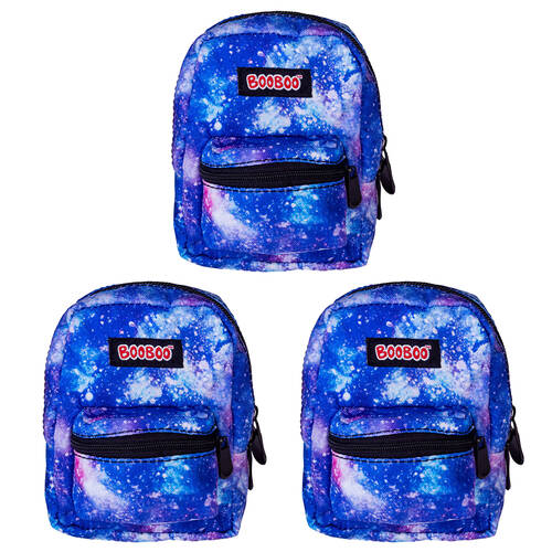 3PK MDI BooBoo Backpack Minis Galaxy Rainbow 11x15cm 3y+