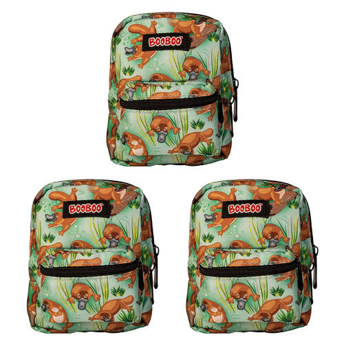 3PK MDI BooBoo Backpack Minis Platypus V2 Mini Bag 11x15cm 3y+