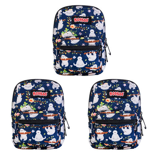 3PK MDI BooBoo Sloth Lounge Backpack Minis Sloth V3 Mini Bag 11x13cm 3y+