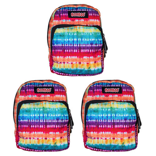 3PK MDI BooBoo Backpack Minis Tie Dye Accordion Mini Bag/Purse 11x15cm 3y+