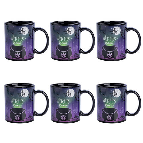6PK MDI Ceramic Coffee Mug Drinkware 115x95mm - Witches Cauldron
