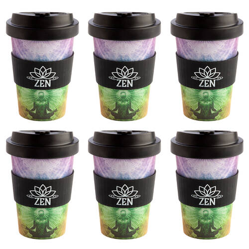 6PK Eco-To-Go Bamboo 470ml Travel Cup 6.5x14.5cm Zen