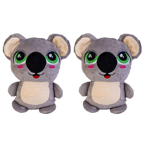 2PK Outback Mates Expandimal Plush Toy Sydney 10x22cm - Koala 3y+