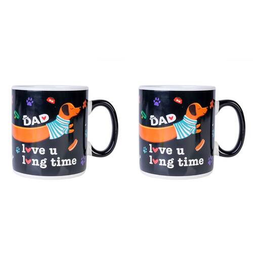 2PK MDI Giant Mug Dachshund Dad Drinkware Coffee/Tea Mug