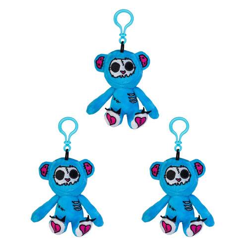 3PK Gus Fink Studio Plush Keychain Hanging Bag Accessory Grim St Bear