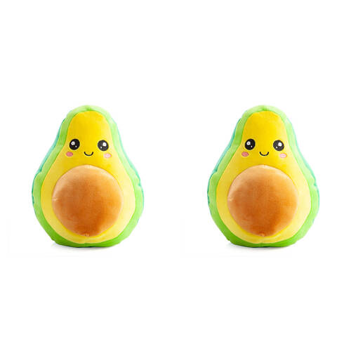 2PK Smooshos Pal Squishy Super Soft Velour Plushie Kids Toy 22x16x22cm Avocado