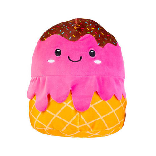 Smooshos Pal Squishy Super Soft Velour Plushie Kids Toy 22x16x22cm Ice Cream