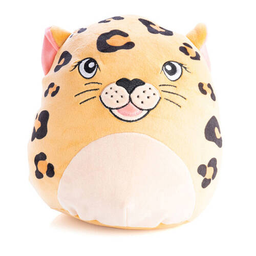 Smooshos Pal Squishy Super Soft Velour Plushie Kids Toy 22x16x22cm Leopard