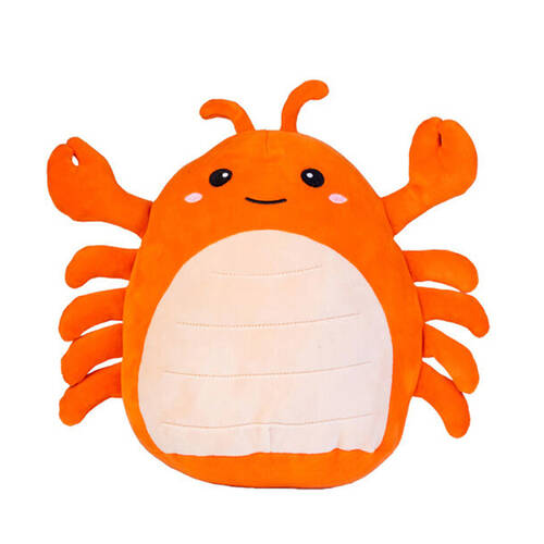 Smooshos Pal Squishy Super Soft Velour Plushie Kids Toy 22x16x22cm Lobster
