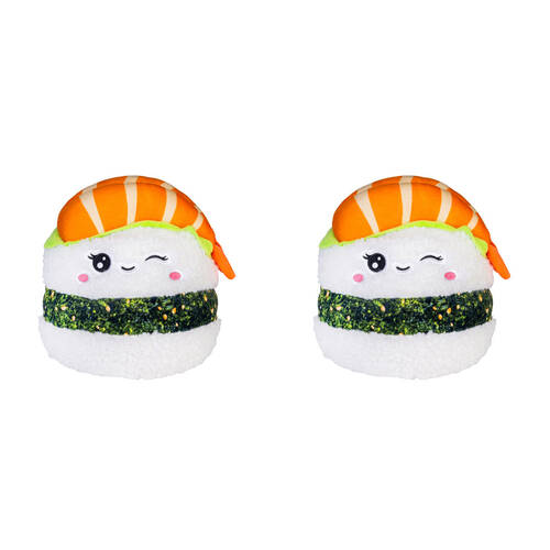 2PK Smooshos Pal Squishy Velour Plushie Kids Toy 22x16x22cm Nigiri Sushi