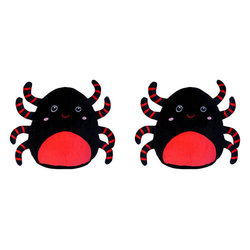 2PK Smooshos Pal Squishy Super Soft Velour Plushie Kids Toy 22x16x22cm Spider