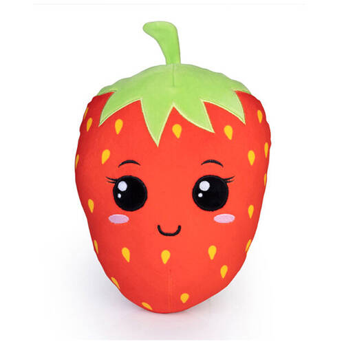 Smooshos Pal Squishy Velour Plushie Kids Toy 22x16x22cm Sweet Strawberry