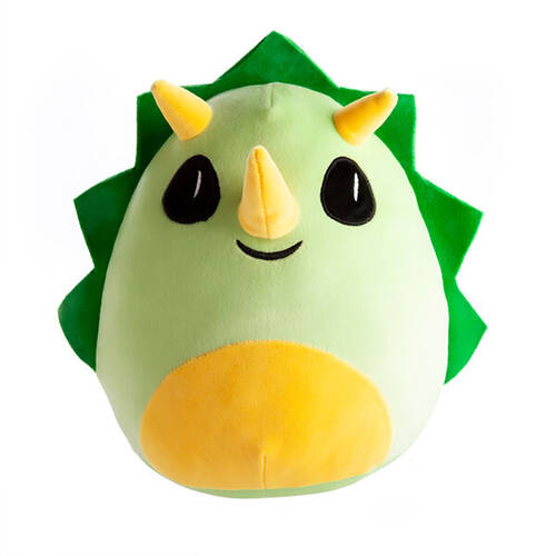 Smooshos Pal Cushion Plush Stuffed Animal Pillow Triceratops 22x16cm Green