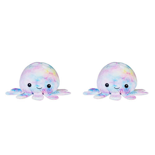 2PK Smooshos Pal Squishy Velour Plushie Kids Toy 22x16x22cm Tie Dye Jellyfish