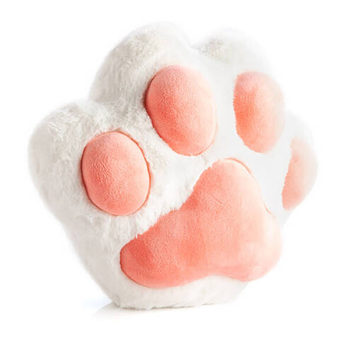 Furever Pets Paw Cushion Fluffy Faux Fur Plush Soft Toys 25x22cm Assorted