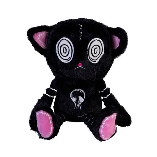Gus Fink Studio Plush Pal Hypnocat Kids Soft Cuddle Toy Black 