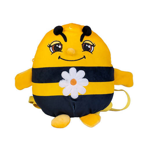 Joybee The Bag of Smooshos Pal Bee Soft Plush Kids Backpack Yellow