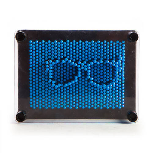 MDI Neon Pin Art Square Reusable Canvass 13x10cm - Blue