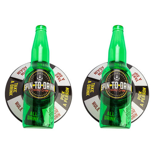 2PK MDI Spin the Bottle Classic Drinking Party Novelty Game 18x6cm