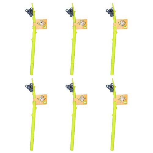 6PK Outback Mates Wiggle Gel Pen School Writting Stationery Kids/Children Koala
