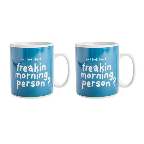 2PK MDI Giant Mug Morning Person Drinkware Coffee/Tea Mug 