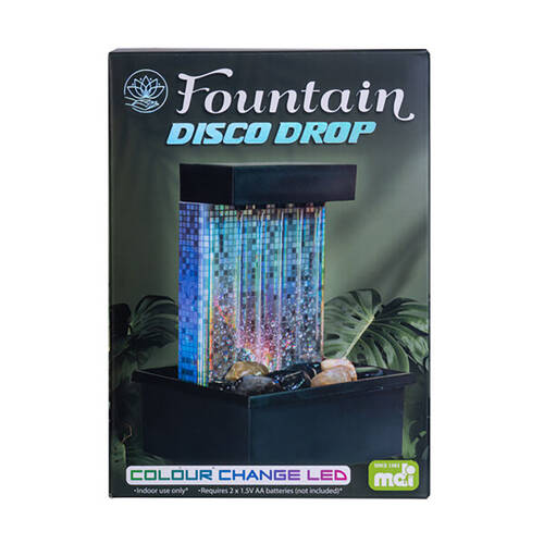 MDI LED Fountain Disco Drop Color Changing Light Decor 11.4x15.6cm
