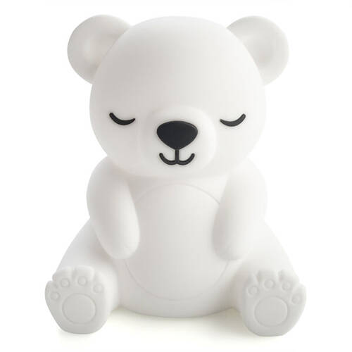 Lil Dreamers Silicone Touch Led Lamp Light Kids Room Decor White - Bear