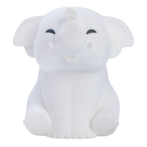 Lil Dreamers Silicone Touch Led Lamp Light Kids Room Decor White - Elephant