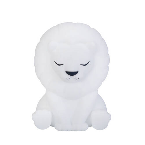 Lil Dreamers Silicone Touch Led Lamp Light Kids Room Decor White - Lion