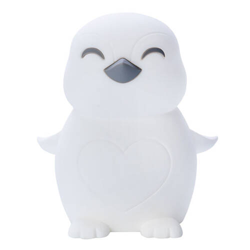 Lil Dreamers Silicone Touch Led Lamp Light Kids Room Decor White - Penguin