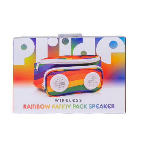 MDI Pride Rainbow Fanny Pack and Rechargable Portable Speaker 34x14.5x4.6cm