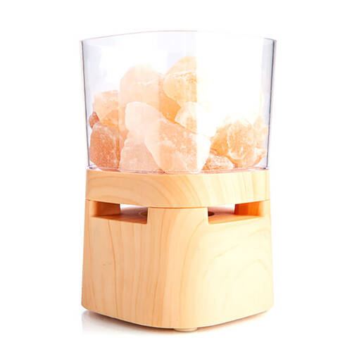 Art + Tech Speaker & Lamp Himalayan Salt Wireless Bluetooth LED Night Light