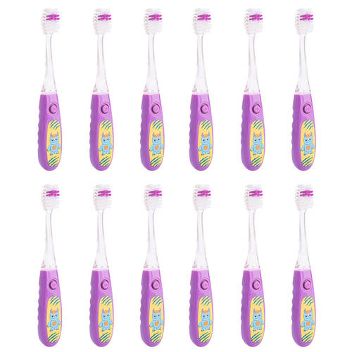12PK Monsterlings Flashing Toothbrush 26x14.5cm - Monsterling 3y+